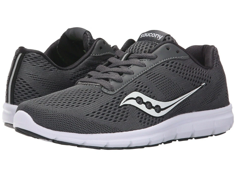 Zapatos para correr Saucony ideales de rejilla para mujer, S15269-1, gris/blanco, talla US 6,5 Foto 1 de 4