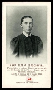 quadro devozionale con reliquia zelica MARIA TERESA LEDOCHOWSKA - Foto 1 di 2