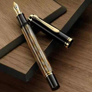 Pluma Estilográfica Pelikan M400 Edición Especial - Marrón Tortuga IB Italik Ancha - Imagen 1 de 2