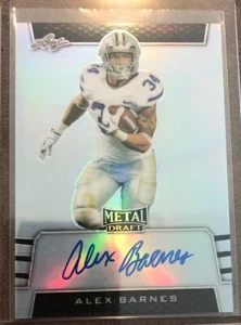 ALEX BARNES 2019 LEAF METAL DRAFT SILVER ON CARD AUTO KANSAS STATE ROOKIE RC SP - Picture 1 of 1