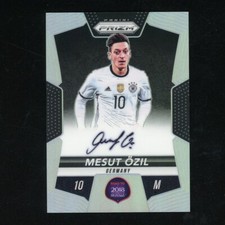 2018 Mesut Ozil Prizm World Cup Auto On Card SP Silver Refractor 06/99 AQ14