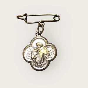 Medaglia religiosa vintage con spilla Sant' Antonio da Padova é Basilica anni 60 - Imagen 1 de 6