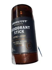 Cross/Cut Men's Deodorant Stick Sandalwood Odor Protection 2.82 Oz - Picture 1 of 8