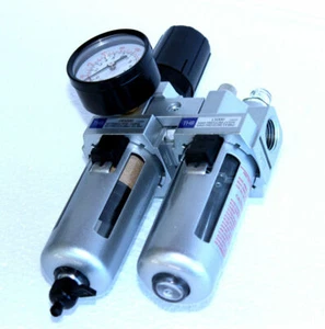 1/2" PREMIUM Druckluft Wartungseinheit Druckminderer Öler Polycarbonatgläser TOP - Bild 1 von 4