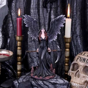 Female Grim Reaper Scythe Figurine Fantasy Gothic Nemesis Now New & Boxed 23.5cm - Picture 1 of 5