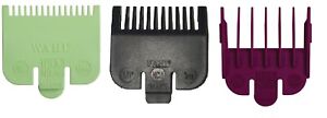 WAHL Clipper Guards Standard Fitting Hair Cut Attachment Comb GREEN BLACK PURPLE