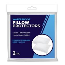 2 Pack Pillow Protectors Standard Size 50x70cm Dust Proof Nonallergenic