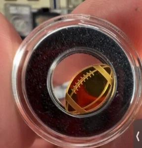 Palau .5 Gram Gold Coin Football Design | .9999 Fine Rare Collectible Bullion - Picture 1 of 11