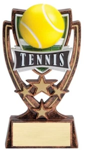 6" Tennis 4-Start Series Trophy Personalized Free - Picture 1 of 2