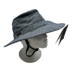 Tilley TMH55 Mashup Airflo Hat Cap Mens 7 3/8 L Navy Blue Water Repellant Sun - Picture 1 of 7