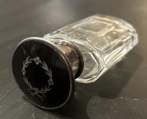 Bottiglia di profumo Lionel Smith & Co argento sterling conchiglia di tartaruga finta fiaschetta 1851 - Foto 1 di 11