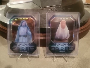 2024 Topps Star Wars Masterwork "Force Spirits" Luke & Leia SP FS-5 FS-6 - Picture 1 of 2