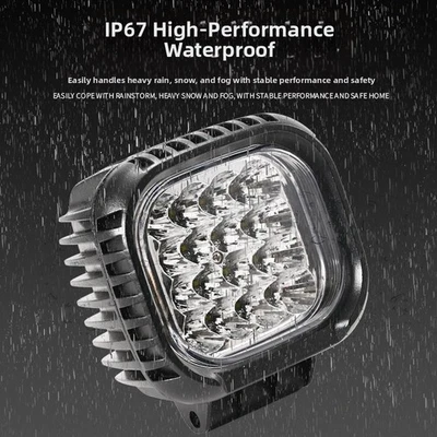 48W LED Offroad Spot Light Aluminum Alloy Waterproof Work Lamp for Vehicles - Image 1 of 4
