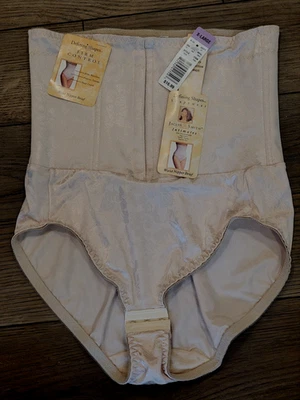 NWT Jackyn Smith XL Body Defining Shaping Waist Nipper Brief Tan 1218 Girdle - Image 1 of 4