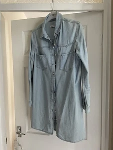 ❤️PRIMARK blaues Jeanskleid/Longline Hemd. Größe 10 ~ Neu mit Etikett.  - Bild 1 von 4