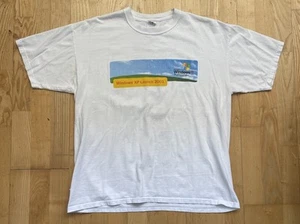 Vintage 2001 Microsoft Windows XP T-Shirt Adult Size XL White Launch Promo Tee - Picture 1 of 5