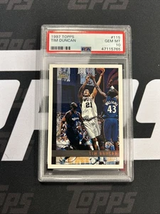 1997-98 Topps Basketball Tim Duncan Rookie #115 PSA 10 - Picture 1 of 1