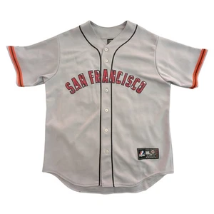 Vintage San Francisco Giants Majestic Baseball MLB Jersey Mens Gray Stars - Picture 1 of 8