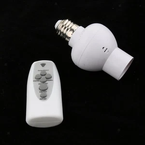 Dimmable Wireless Remote Control E27 Bulb Holder Socket Switch - Picture 1 of 6