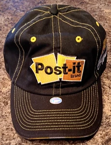 Nascar Post it Baseball Hat Cap Mens Strapback Black Canvas Greg Biffle #16 NEW! - Picture 1 of 6