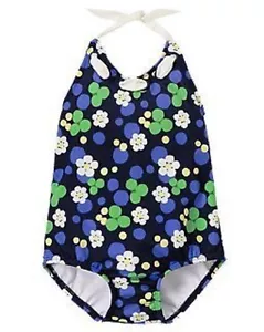 GYMBOREE FLOWER SHOWERS BLUE w/ DAISIES 1-PC SWIM 3 6 12 18 24 2T 3T NWT - Picture 1 of 2