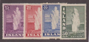 E2585: Iceland #203-5, 208 Mint, OG, NH/LH; CV - Picture 1 of 1