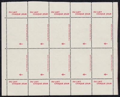 FRANCE ESSAI VIGNETTES LUTTE TUBERCULOSE FEUILLET DE 10 NEUF ** SANS CHARNIERE - Photo 1/2