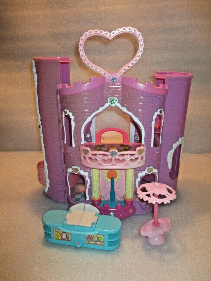 My Little Pony 2003 Pink Celebration Castle Opens Up Kitchen Stove Sink Musical - Image 1 of 4