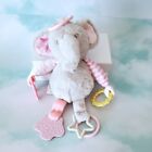 Kelly Toy  Plush Elephant W/Teethers Toys Stroller Baby Girl Shower Gift NEW