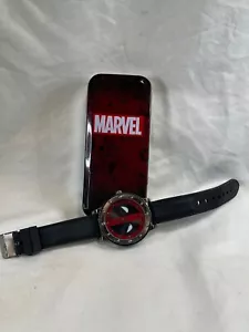Deadpool, Marvel Watch, Rubber Strap Brand Open In Box - Picture 1 of 20