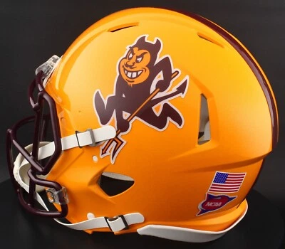 Casco de fútbol americano AUTÉNTICO Arizona State Sun Devils NCAA Riddell Speed tamaño completo Foto 1 de 4