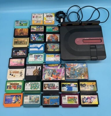 Sistema de disco consola SHARP Twin japonés Famicom AN-500B negro Nintendo vendedor de EE. UU. Foto 1 de 4