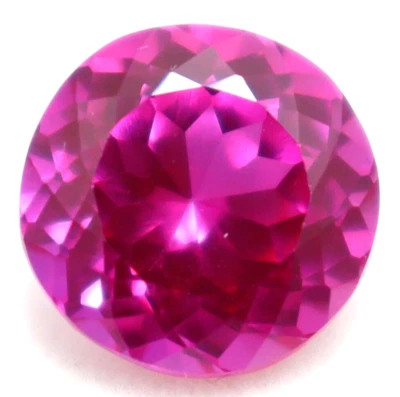 40 Ct Natural Pink Sapphire Round Cut Certified Loose Stunning Gemstone - Image 1 of 4