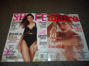 JESSICA ALBA - ALLURE & SHAPE MAGAZINES - SEPT/OCTOBER 2016 - BOTH MAGAZINES! - Picture 1 of 8