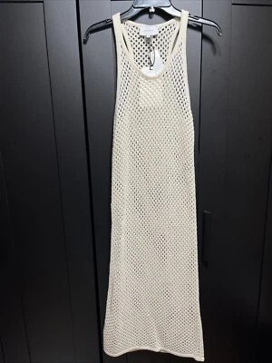 Платье Current/Elliot The Blitzed вязание крючком накидка белая вуаль размер 3 L - Изображение 1 из 4