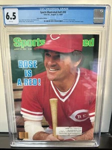Pete Rose Sports Illustrated CGC 6.5, August 1984 #10 #v61, REDS MLB, MAGAZINE - Picture 1 of 6