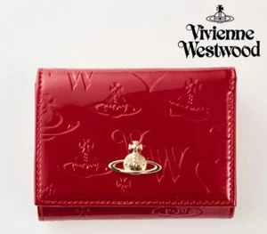 Vivienne Westwood Gamaguchi Trifold Wallet Color Red orb New - Picture 1 of 5