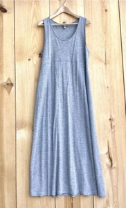 J. Jill grau ärmelloses Maxikleid Gr. Large - Bild 1 von 5