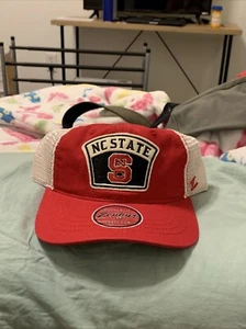 NC State Wolfpack NCAA Zephyr Red Two Tone Stretch Fit Hat Cap - Picture 1 of 1