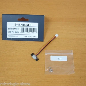 Cable de puerto USB DJI Phantom 3 Parte #47 (Pro/Adv/Sta) - distribuidor de EE. UU. - Imagen 1 de 1