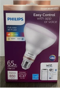 Philips Smart Wi-Fi LED Energy Saving Voice Control or App Color Changing Light - Picture 1 of 2