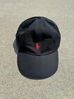 Polo Ralph Lauren Mens Baseball Hat Cap Black Red Pony Logo Embroidered One Size