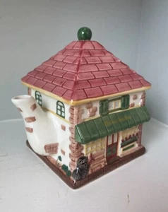RARE NEW Hallmark Jan Karon Hand-painted Ceramic Tea Pot Chelsea Tea Shop - Dog - Picture 1 of 12