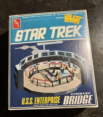 SEALED! 1975 Star Trek USS Enterprise Command Bridge AMT Plastic Model Kit NEW - Image 1 of 4