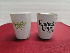 Kentucky Cup 1999 Day Of Champions Turfway Park Shot Glasses Set Of 2 Pre-owned - Picture 1 of 11
