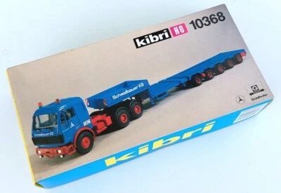 KIBRI 1:87 #10368 - Mercedes Benz - Truck + 5 Axle articulated Low Trailer - KIT - Immagine 1 di 2