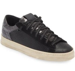 P448 CHEOPE LEATHER WORN LOOK SNEAKERS. Trainers. Low Top. New. Size 43 (10.5) - Picture 1 of 15