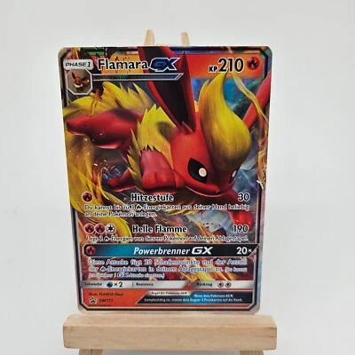 Pokemon Karte Flamara GX SM171 Sonne & Mond Black Star Promo Deutsch Eeveelution - Bild 1 von 4