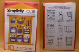 SIMPLICITY 121 NÄHANLEITUNG - 10 STOFF-ORGANIZER FÜR ZUHAUSE - ORGANIZER - Bild 1 von 4