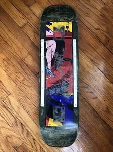Used Skateboard Deck Always Alone 8.25 x 31.25 woman drinking wine + pig rails - Picture 1 of 6